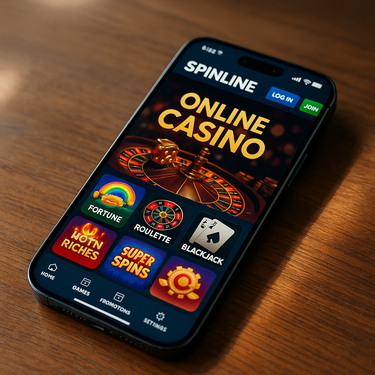 Spinline Casino - Mobile Responsive Platform - iPhone Android Compatible